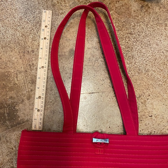 Sold- Vera Bradley “Vera” Fire Red Tote Bag - Picture 10 of 11